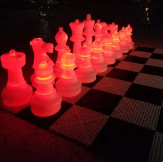 2 Foot Outdoor Lighted Chess Set